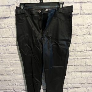 women's black jeans size XL Looks "Leather" worn once